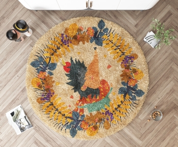 Modern Circular Carpet-ID:250796083