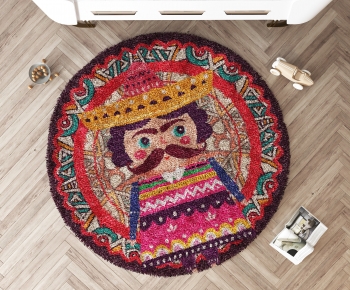 Modern Circular Carpet-ID:706206085