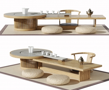 Japanese Style Tea Tables And Chairs-ID:737029089