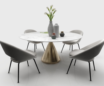 Modern Dining Table And Chairs-ID:354798089