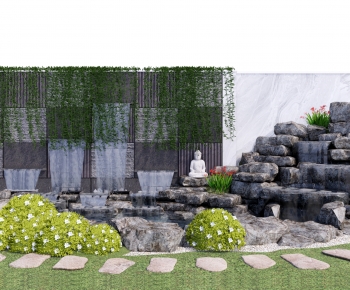 Modern New Chinese Style Courtyard/landscape-ID:627150069