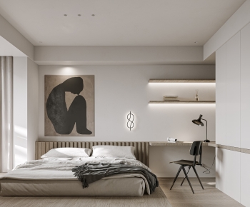 Modern Wabi-sabi Style Bedroom-ID:601921081