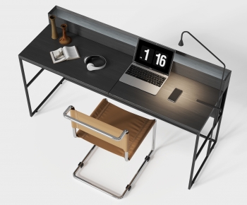 Modern Computer Desk And Chair-ID:944871905
