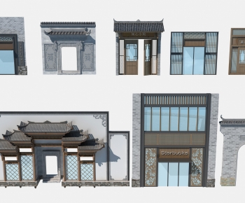 Chinese Style Facade Element-ID:978109837