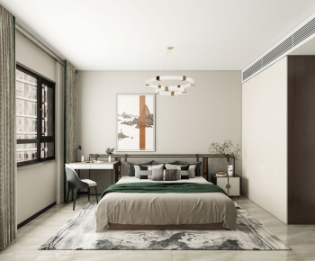 New Chinese Style Bedroom-ID:233597997