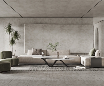 Wabi-sabi Style A Living Room-ID:914764889