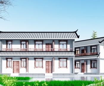 Chinese Style Ancient Architectural Buildings-ID:671109914