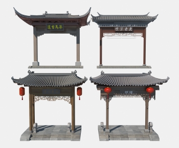 Chinese Style Ancient Architectural Buildings-ID:231743106