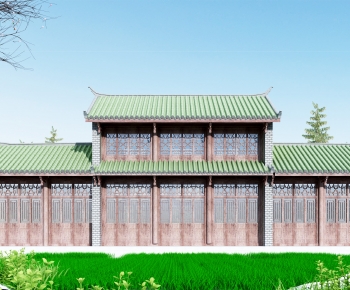 Chinese Style Ancient Architectural Buildings-ID:855397945
