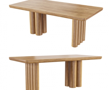 北欧原木餐桌-ID:425417903