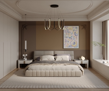 Modern Wabi-sabi Style Bedroom-ID:505604038