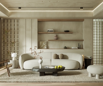 Wabi-sabi Style A Living Room-ID:637104038