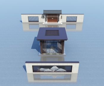 New Chinese Style Facade Element-ID:637687929