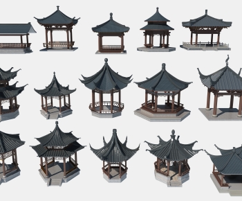 Chinese Style Ancient Architectural Buildings-ID:808043001