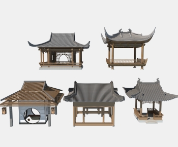Chinese Style Ancient Architectural Buildings-ID:284610994