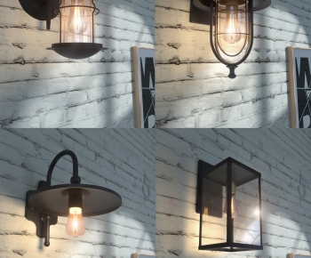 Industrial Style Wall Lamp-ID:704309941