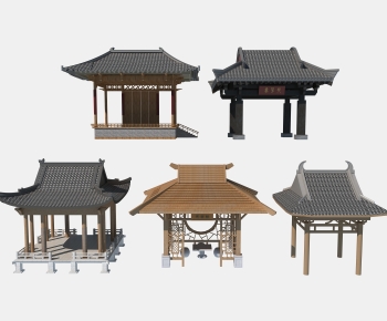 Chinese Style Ancient Architectural Buildings-ID:399401902