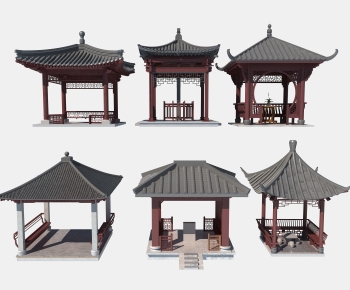 Chinese Style Ancient Architectural Buildings-ID:819363121