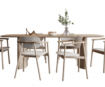 Nordic Style Dining Table And Chairs-ID:748639113