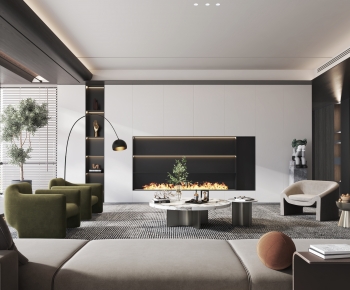 Modern A Living Room-ID:878050093