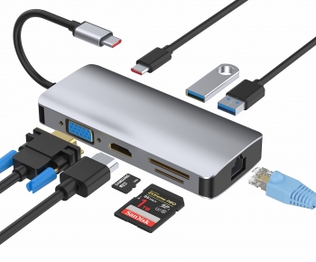 现代多功能扩展坞USB数据线接口-ID:796065099