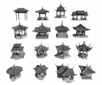 Chinese Style Ancient Architectural Buildings-ID:860095025