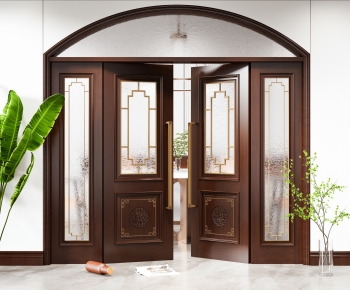 New Chinese Style Double Door-ID:968497998
