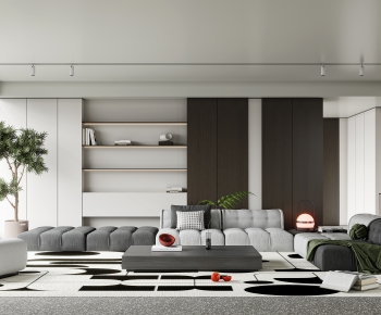 Modern A Living Room-ID:958524941