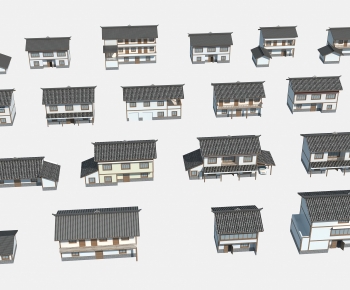 New Chinese Style Building Appearance-ID:435128935