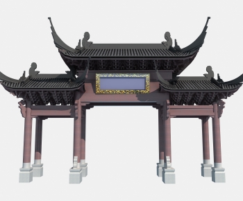Chinese Style Ancient Architectural Buildings-ID:813647996
