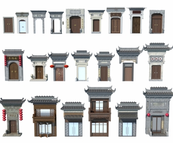 Chinese Style Facade Element-ID:826781995