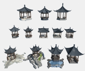 Chinese Style Ancient Architectural Buildings-ID:952759986