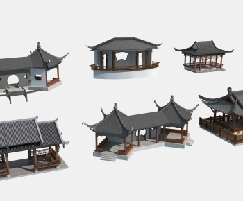 New Chinese Style Ancient Architectural Buildings-ID:623190486