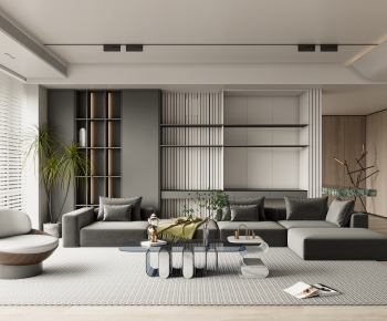 Modern A Living Room-ID:971323014