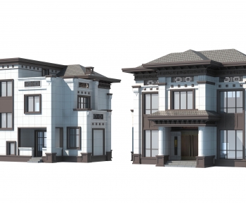Chinese Style Villa Appearance-ID:122157107