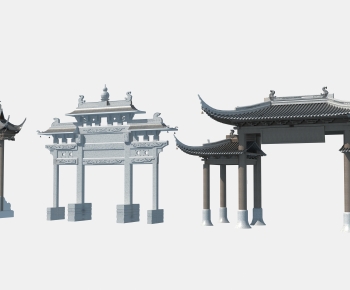 Chinese Style Ancient Architectural Buildings-ID:324490072