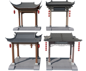 Chinese Style Ancient Architectural Buildings-ID:679455048