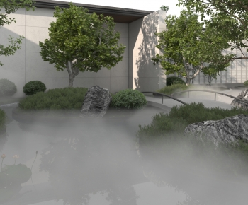 New Chinese Style Courtyard/landscape-ID:665539983