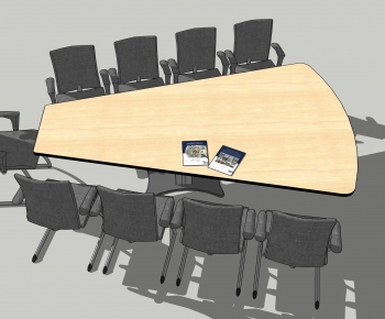 现代会议桌椅组合-ID:496829997