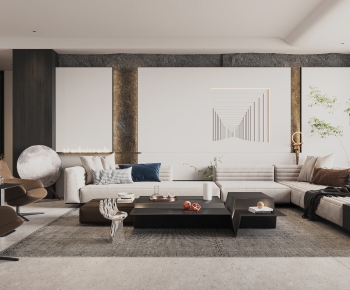 Modern A Living Room-ID:490204107