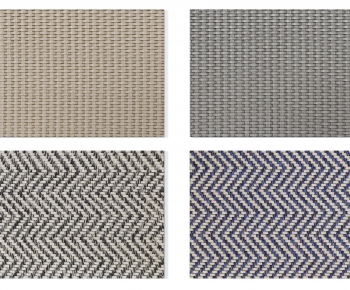 现代灰色编织纹地毯组合-ID:747439939