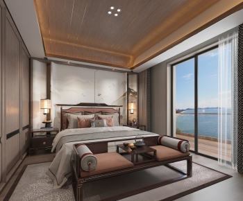 New Chinese Style Bedroom-ID:519181015