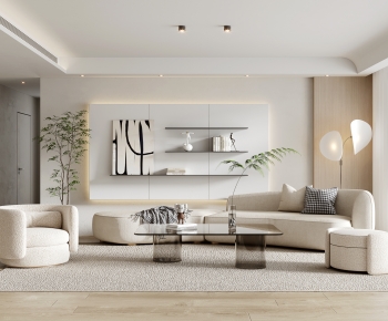Modern Wabi-sabi Style A Living Room-ID:808273081