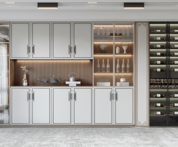 New Chinese Style Wine Cabinet-ID:276345974