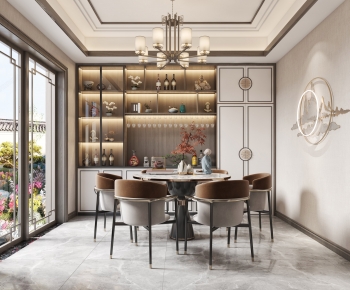 New Chinese Style Dining Room-ID:655297044
