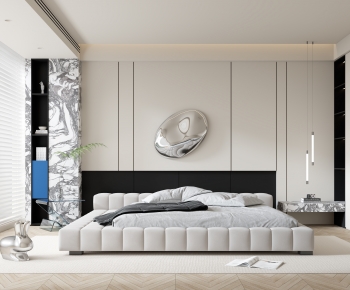 Modern Wabi-sabi Style Bedroom-ID:728822953