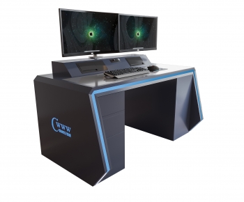 Modern Computer Desk And Chair-ID:469060907