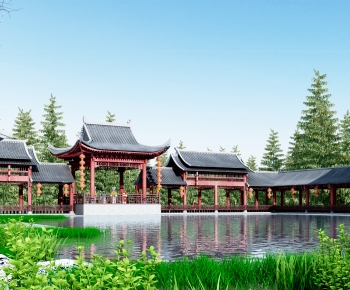 Chinese Style Garden Landscape-ID:936191198
