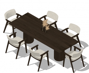 Modern Dining Table And Chairs-ID:490226034