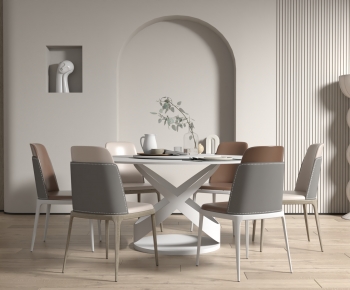 Modern Dining Table And Chairs-ID:509412057